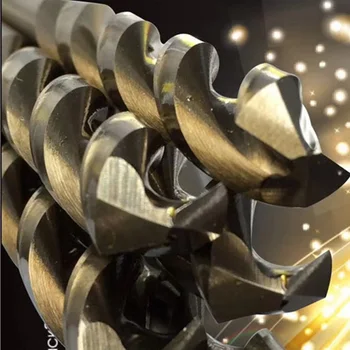 

High Speed Steel Titanium Coated Hex Shank Screwdriver Twist Drill Bit Set Milling Cutter Hand Tools Woodworking 13Pcs/Set