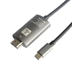 Type-C к hdmi usb 3,1 к HDMI 4K мобильный телефон компьютер HDMI кабель Galaxy S8 Кабель-адаптер