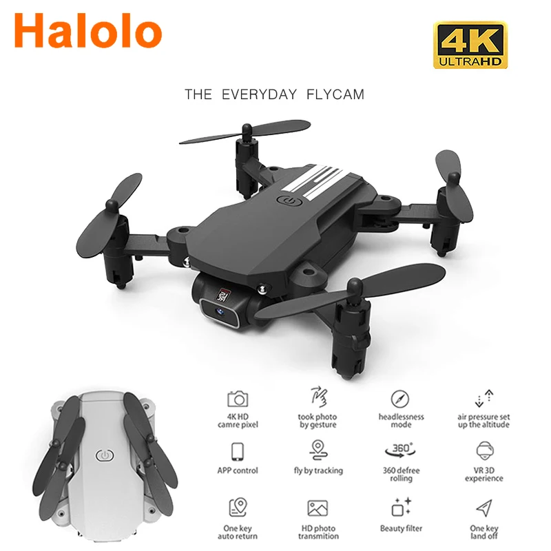 Halolo Дрон 4k HD широкоугольная камера Wi Fi fpv с сохранением высоты камерой мини видео