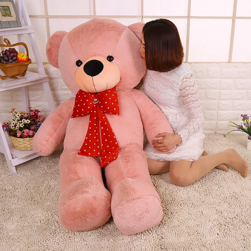 

Plush Bear Toy Double Color Bear Holding Heart Teddy Bear Holding Heart Creative Doll