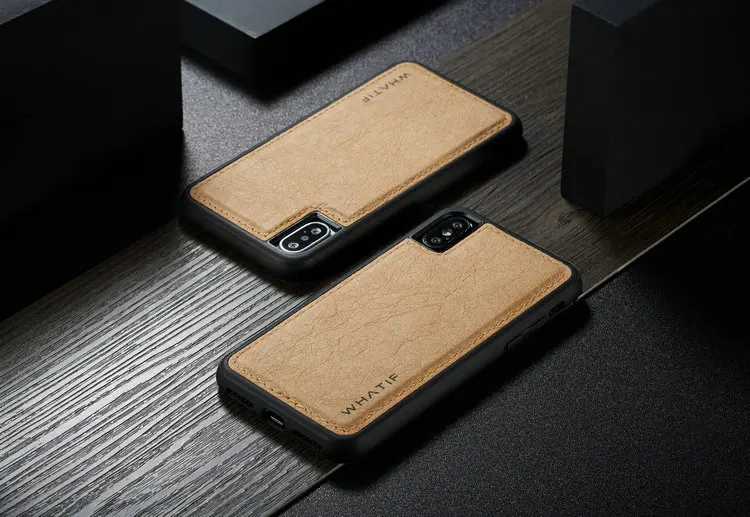 WHATIF для IPhone 8 7 6S Plus X чехол мягкий ТПУ крафт кожаный чехол s для Iphone 11 11Pro X XS Max XR защитный чехол