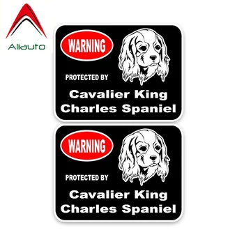 

Aliauto 2 X Warning Car Sticker Cavalier King Charles Spaniel Guard Dog Decal Cover Scratches for Suzuki Peugeot Kia,15cm*11cm