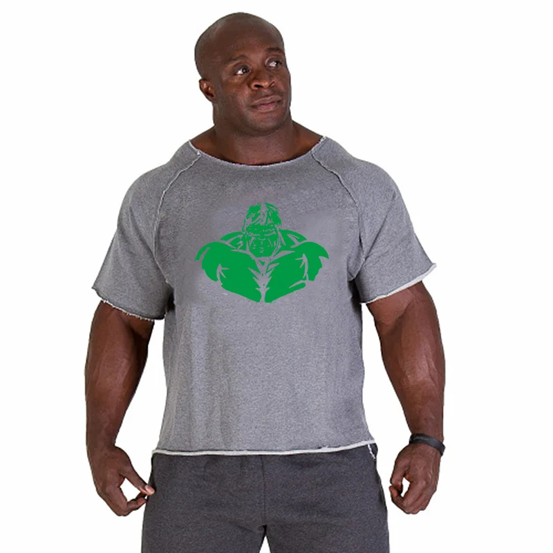 Новая мужская футболка для бега Спортивная Фитнес Мужская Бодибилдинг Горилла рубашка с рукавом летучая мышь рубашка для спортзала фитнес мышцы Мужская Беговая футболка - Цвет: Photo Color 26