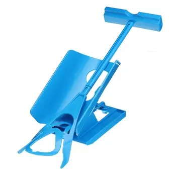 

1pc Sock Slider Aid Blue Helper Kit Helps Put Socks On Off No Bending Shoe Horn Suitable For Socks Foot Brace Support