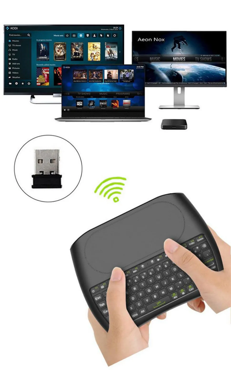 Английская клавиатура D8 Pro Plus i8 Mini 2,4 ГГц Беспроводная клавиатура английская версия с тачпадом 2 Teclado 78 клавиш светодиодная подсветка