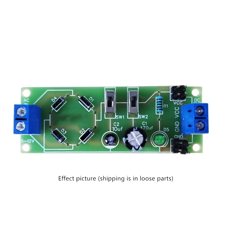 

Single-phase rectifier filter circuit electronic DIY kit Electronic production parts Circuit introduction
