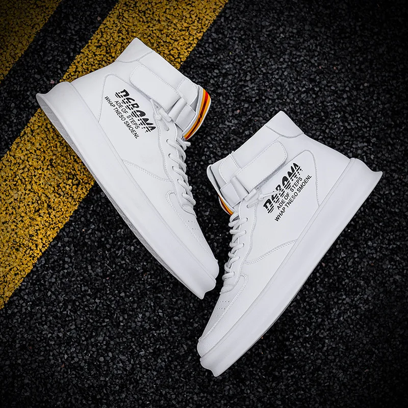 

AJ1 MEN'S Shoes Autumn New Style Hight-top Shoe Slip-on Trend Korean-style Anti-slip Wear-Resistant Men's Clothing Store Men's S