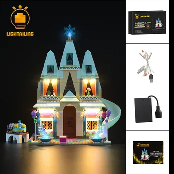 

LIGHTAILING LED Light Up Set For Elsa Anna Arendelle Castle Celebration Building Block Model Light Set Compatible With 41068
