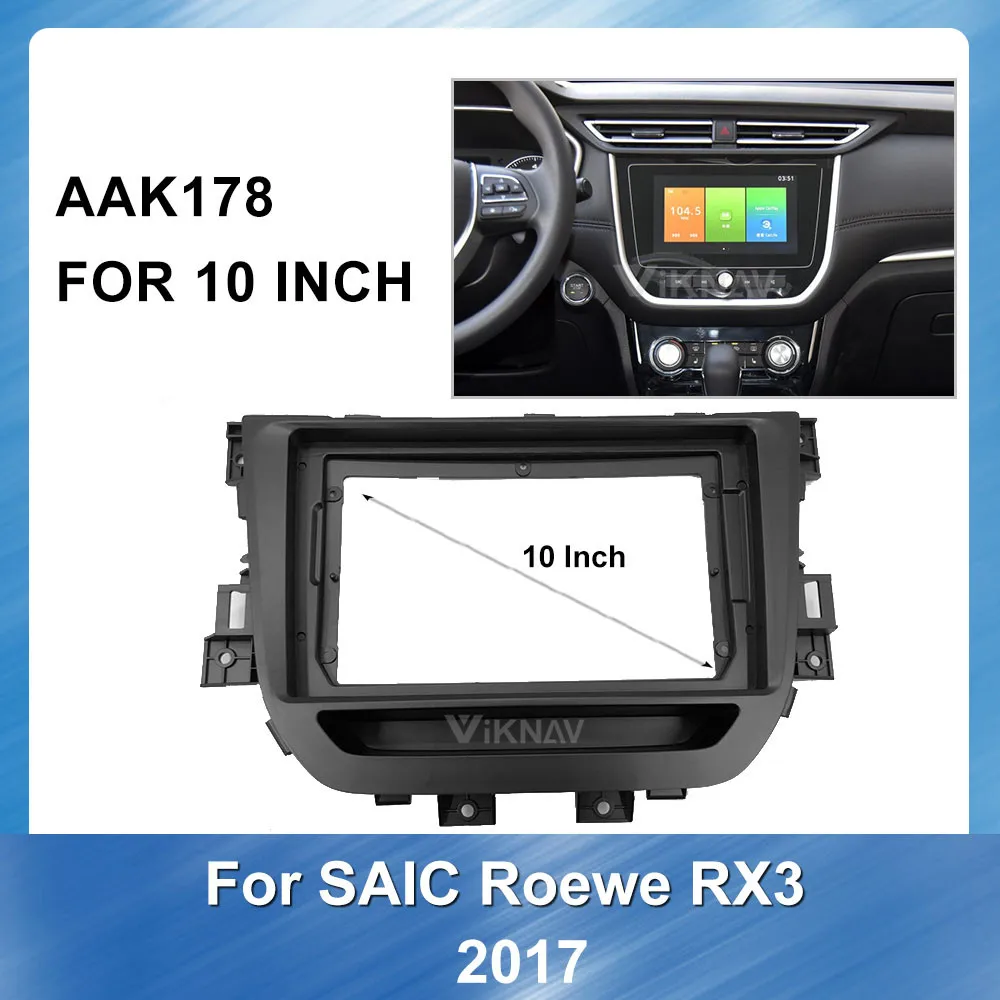 

2DIN Car Radio Fascia GPS Navigation plate Panel For SAIC Roewe RX3 2017 Panel Dash Mount Installation Surround Trim Frame