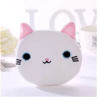 Plush coin purse key card holder Plush cute cat lady coin purse ID card holder car key case USB cable earphone bag