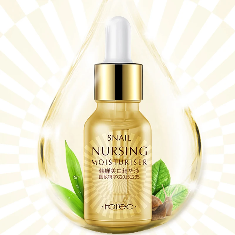 

15ml Face Serum Hyaluronic Acid Snail Serum Skin Care Moisturizing Whitening Anti-Aging Facial Essence Cosmetic