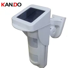 Солнечные панели наружные спортивные часы детектор IP65 водяной Poof детектор пятен сигнализация питомец иммунное пятно PIR детектор может сохранить свой собственный голос