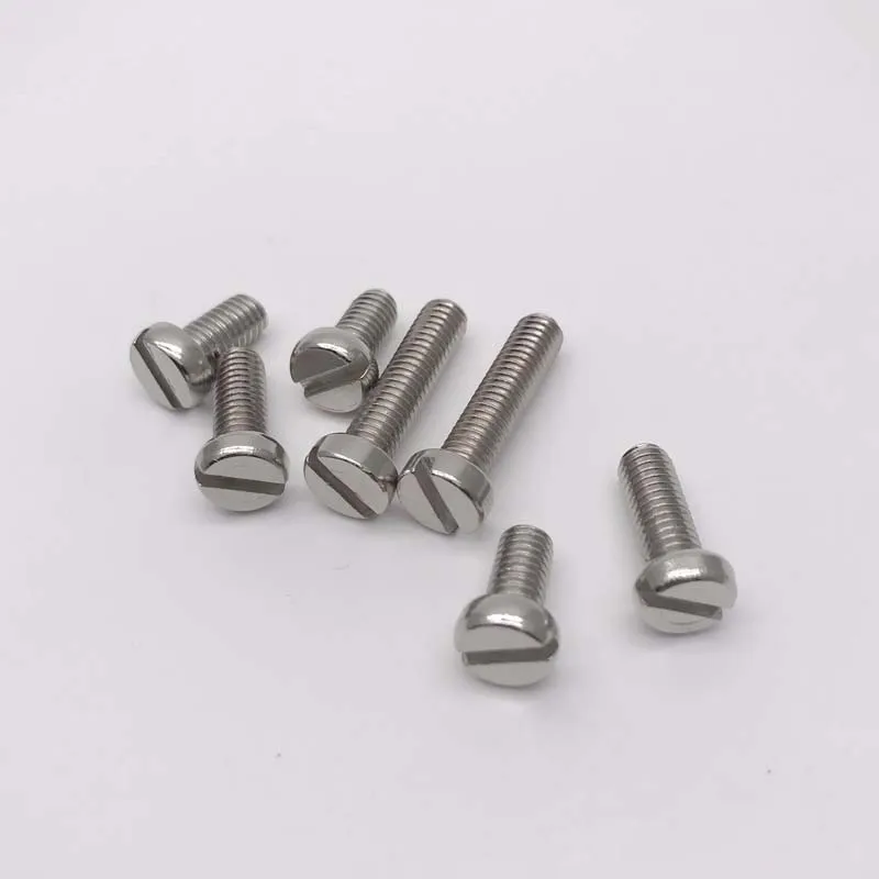 10pcs M5 Slotted cylindrical head copper screws one word cup screw