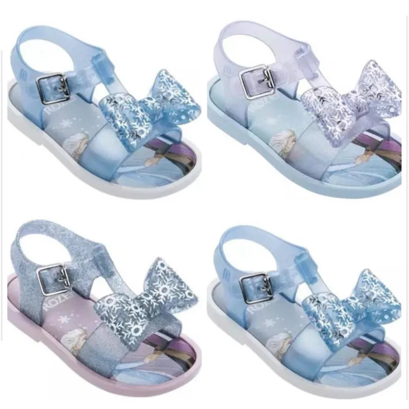 Мини Melissa 2020 зимние сандалии принцессы детские дышащие мягкие пляжные тапочки