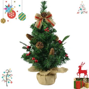 

Mini Artificial Christmas Tree with Pinecone RibbonW118