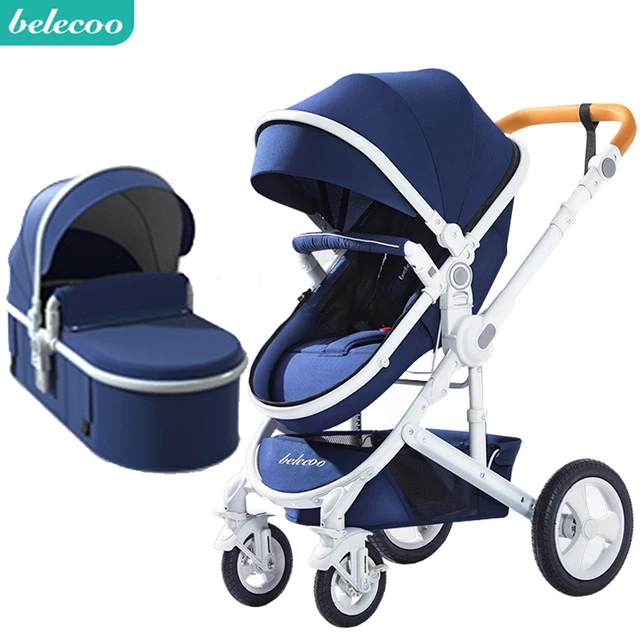 $US $107.33  Belecoo high landscape baby stroller 2 in 1 stroller two way baby pram portable newborn pram foldin