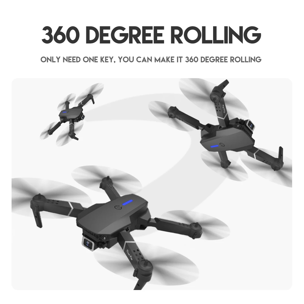 2021 NEW E525 drone 4k 1080P HD wide-angle dual camera WIFI FPV positioning height keep Foldable RC Helicopter Dron Toy Gift , He22ae4d577a74b2cb18a47d5be34df22p