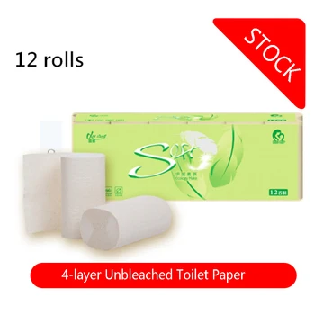 

Toilet Paper 12 Rolls Paper Hand Towels Toilet Paper Toilet Roll Tissue Napkin Papel Higienico Papier Toaletowy туалетная бумага