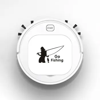 

Auto USB Sweeping 1800Pa Multifunction Smart Robot Vacuum Cleaner Dry Wet Vacuum Floor Cleaner Go Fishing Woman Fish