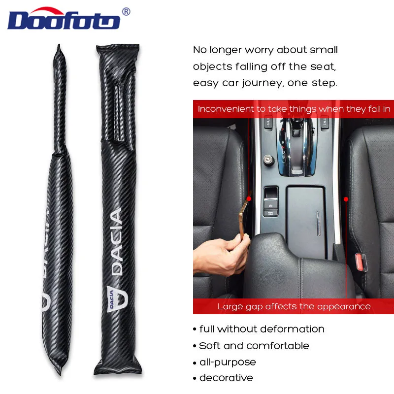 Doofoto 2x стайлинга автомобилей сиденье зазор наполнитель для Dacia Duster Logan MCV Sandero Stepway Dokker Lodgy аксессуары герметичная полоса