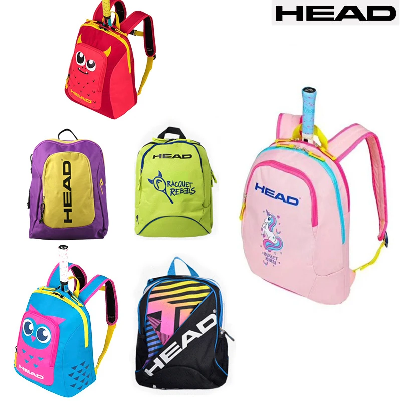 Bambini Original Head 1-2 Pack Zaino Per Racchetta Da Tennis Kid Small 19-25In Tenis Raquete De Padel Package Bag Boy Girl Sports Bags