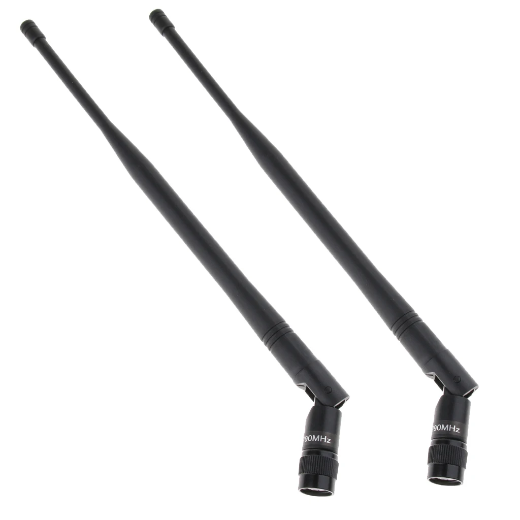 2 Pieces Plastic TNC/BNC UHF Microphone Antenna Connector Signal Line