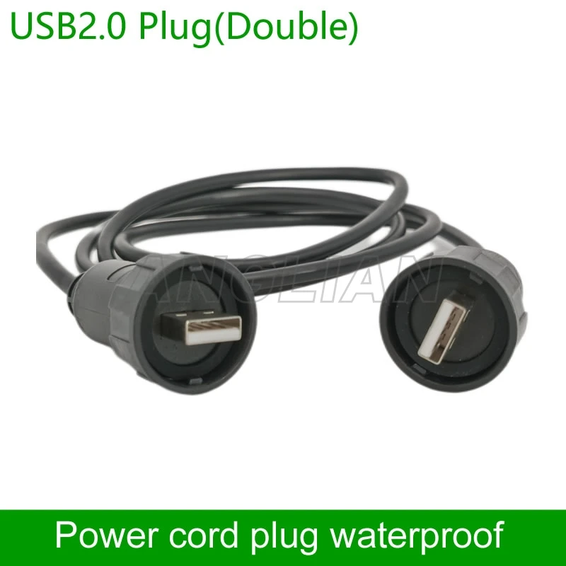 USB водонепроницаемый разъем IP67 кабель 1 м шнур питания USB2.0 USB3.0 Удлинительный папа