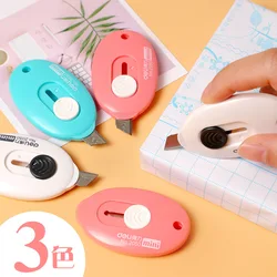 4 Pçs/lote Kawaii Mini Faca De Papelaria Criativa Arte Papel Foto Cortador de Lâmina Utilitário Portátil Estudante Da Escola material de Escritório