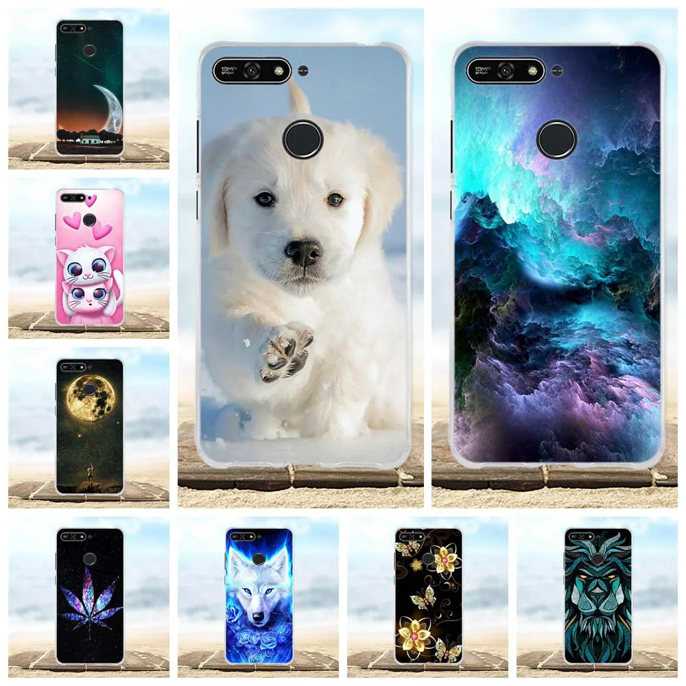 

For Huawei Y6 2018 Y6 Prime 2018 Enjoy 8e Case Silicone Cover Coque Fundas For Huawei on Honor 7A 5.7 inch Honor 7A Pro Case