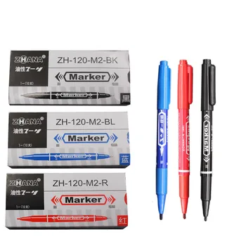 

5PC 2end Permanent Markers Tattoo Pens Fine Point Black Blue Red Large Capacity Ink Scribe Tool 0.5mm and 1mm Waterproof Ink