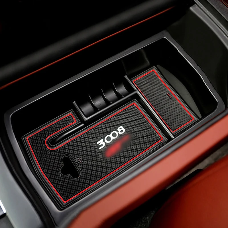 Для peugeot 3008 GT 3008GT Автомобильная Центральная консоль подлокотник коробка лоток Ящик Контейнер Органайзер лоток коробка для хранения держатель