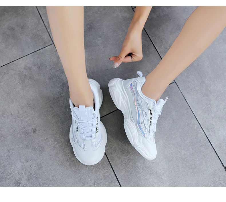 Tenis feminino/Женская теннисная обувь; Tenis Mujer; 2019; кроссовки на толстой подошве, увеличивающие рост; женские Прогулочные кроссовки