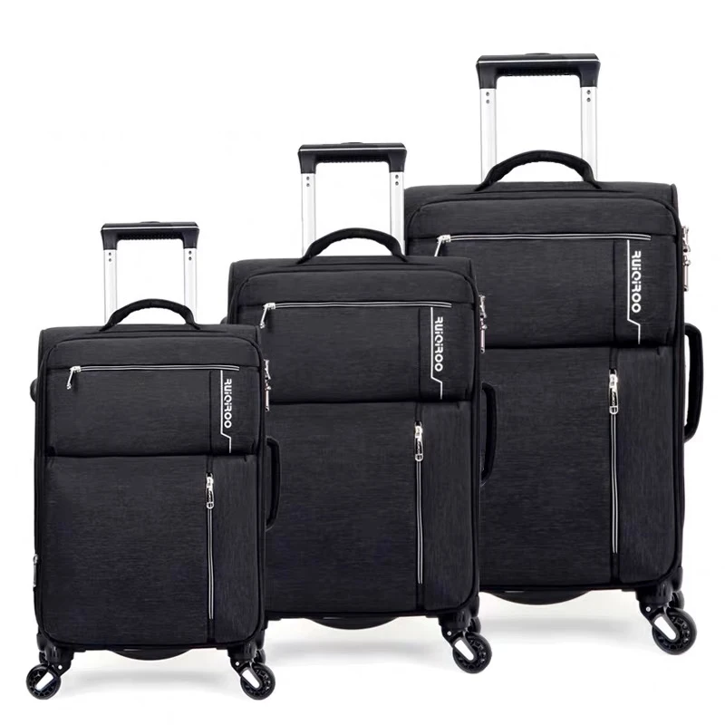 A set of 3 Carrylove 2" 24" 2" дюймов мягкий водонепроницаемый чехол на колесиках для путешествий 3 штуки набор дорожных чемоданов на колесиках - Цвет: A set of 3
