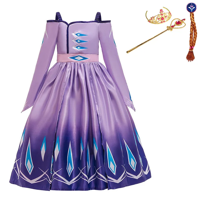 2020New Dress For Girls Clothing Anna Princess Set Elsa Dress Birthday Evening Party Dress Christmas Clothes New Year Costume - Цвет: 23