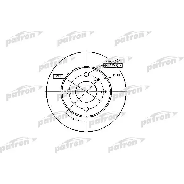Диск тормозной передн NISSAN: ALMERA I 95-00, ALMERA I Hatchback