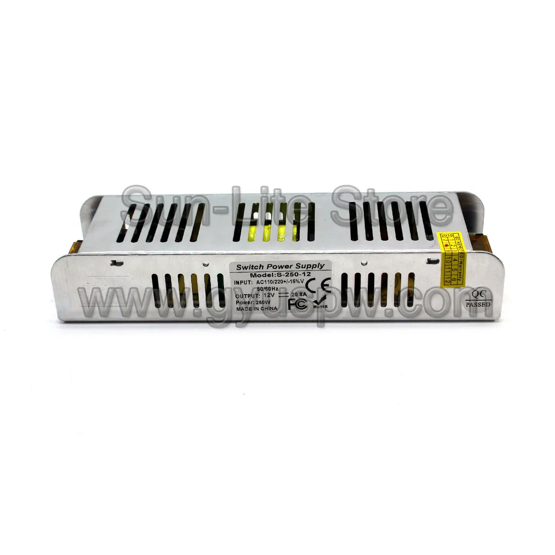 Одиночный выход 12V 20.8A 250W источник питания светодиодный трансформатор 220V AC DC12V SMPS для камеры видеонаблюдения СВЕТОДИОДНЫЙ монитор