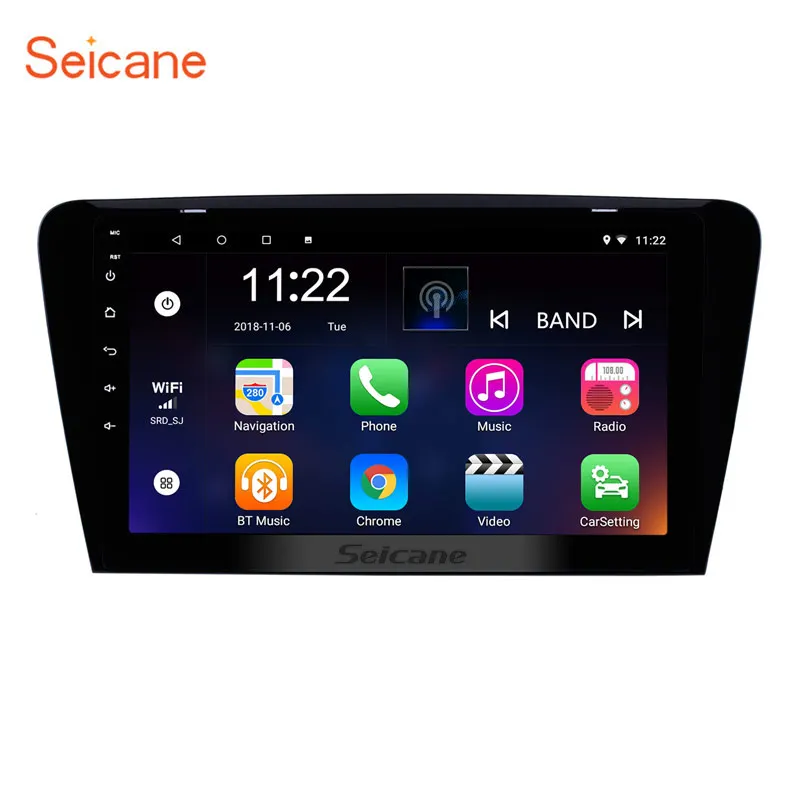Seicane Android 9,0 10," HD 1024*600 сенсорный экран автомобиля радио для- SKODA Octavia(UV) gps навигация Поддержка Bluetooth
