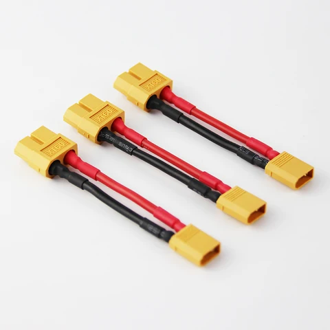 Amass XT60 to XT30XT60 Male Female Soft 1614awg Silicone plug Connector Adapter cable for FPV RC Lipo Battery ESC Motor Drone