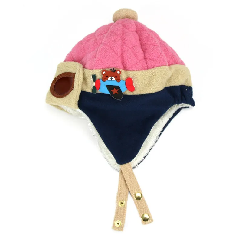 Милая крутая популярная детская зимняя шапка для малышей пилот маленьких