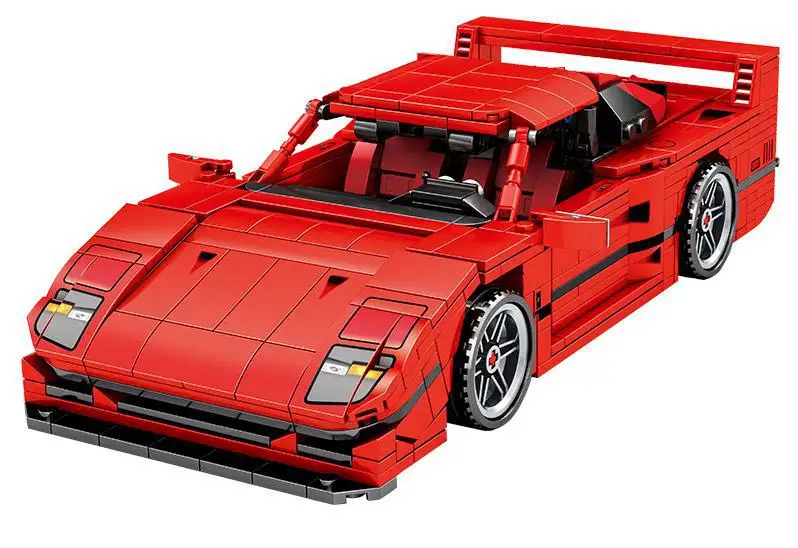 

City Pull Back Technic Sports Car MOC Model Building Blocks Creator Racing Vehicle Mechanical Bricks Children 1706984