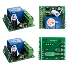 10A 1 Channel Receiver Wireless Relay DC12V RF Remote Control Switch DIY Module For DIY Integrated Circuits Part 433MHZ