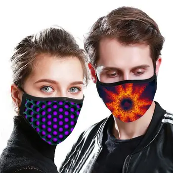 

Fashion Anti-Dust Cotton Face Masks Anti-Haze Printed Unisex Washable Breathable Mouth Mask Reusable for Adult/Children
