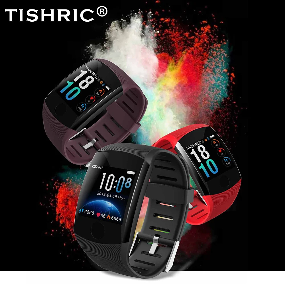 TISHRIC Q11 Смарт-часы спортивные фитнес-браслет с Bluetooth Android водонепроницаемый Whatsapp Smartwatch монитор сердечного ритма большой экран