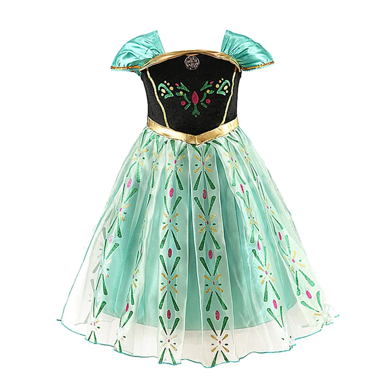 Princess Anna Dress For Girls – Frozen Costume Set With Crown & Accessories - View #14