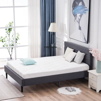 

Detachable Platform Bed Wooden Bed Frame Bedroom Furniture Beds Wood Linen Daybed Frame Easy to Assemble Double Muebles