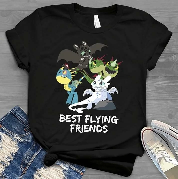 Мужская черная футболка с надписью Как приручить дракона | одежда