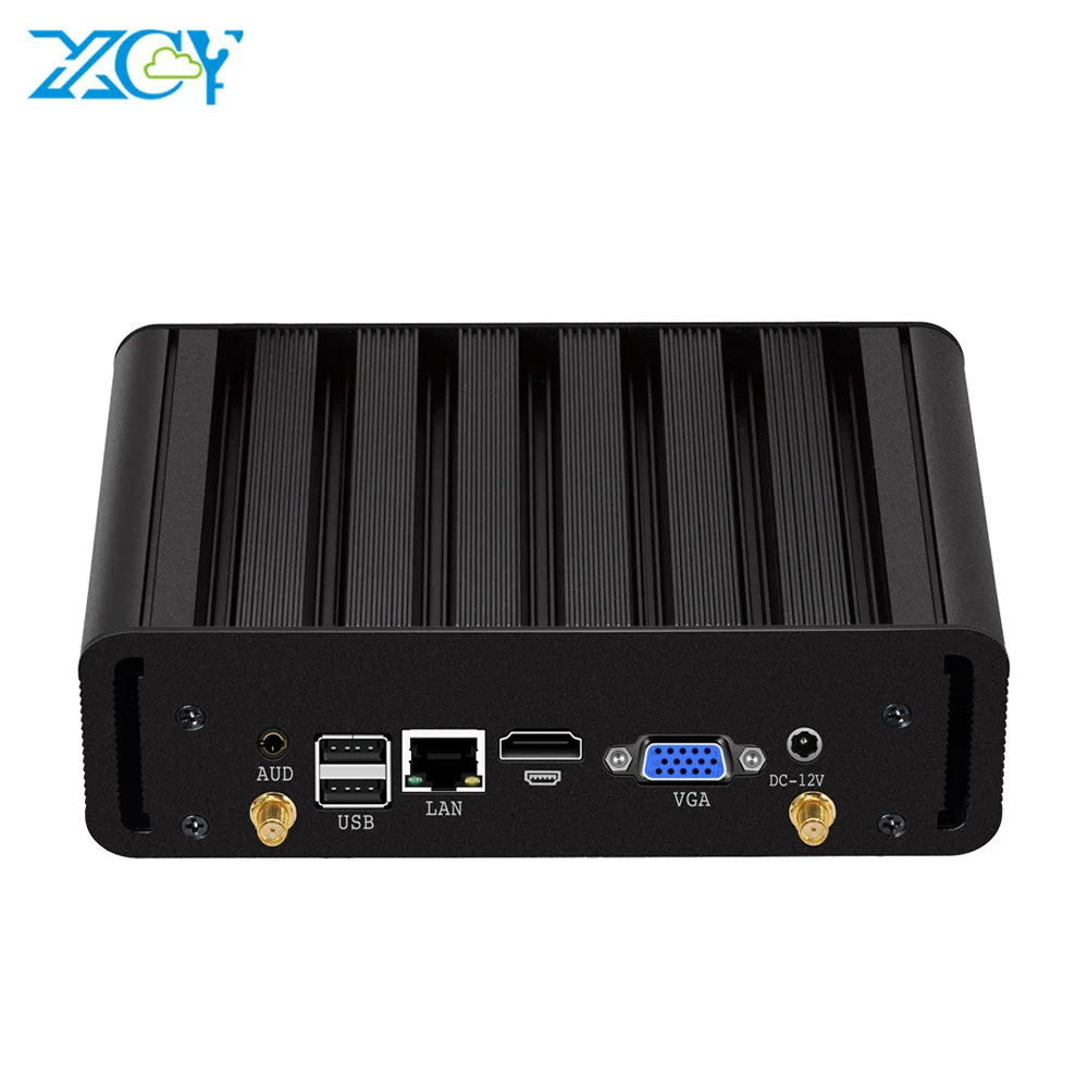 Мини ПК безвентиляторный Core i3 4010Y 4005U i5 4210Y i7 4500U Windows 10 HTPC HDMI 300M Wifi 8 * USB Office minipc