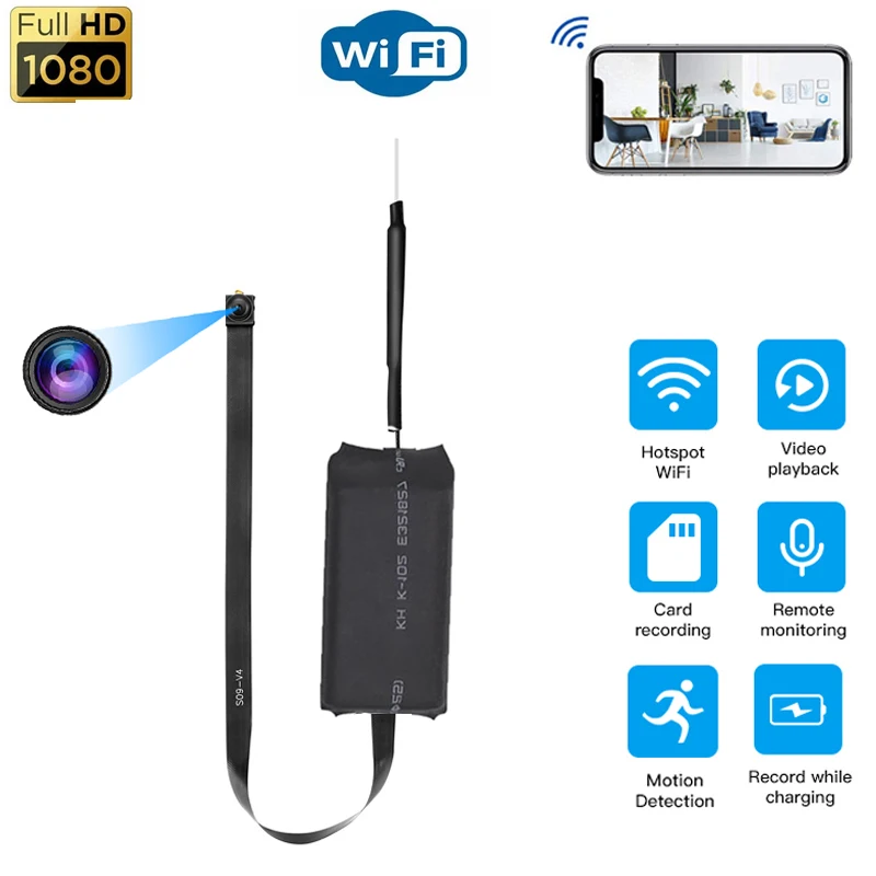 DIY Installation Wifi Mini Camera 1080P HD Wireless IP Camera Video ...