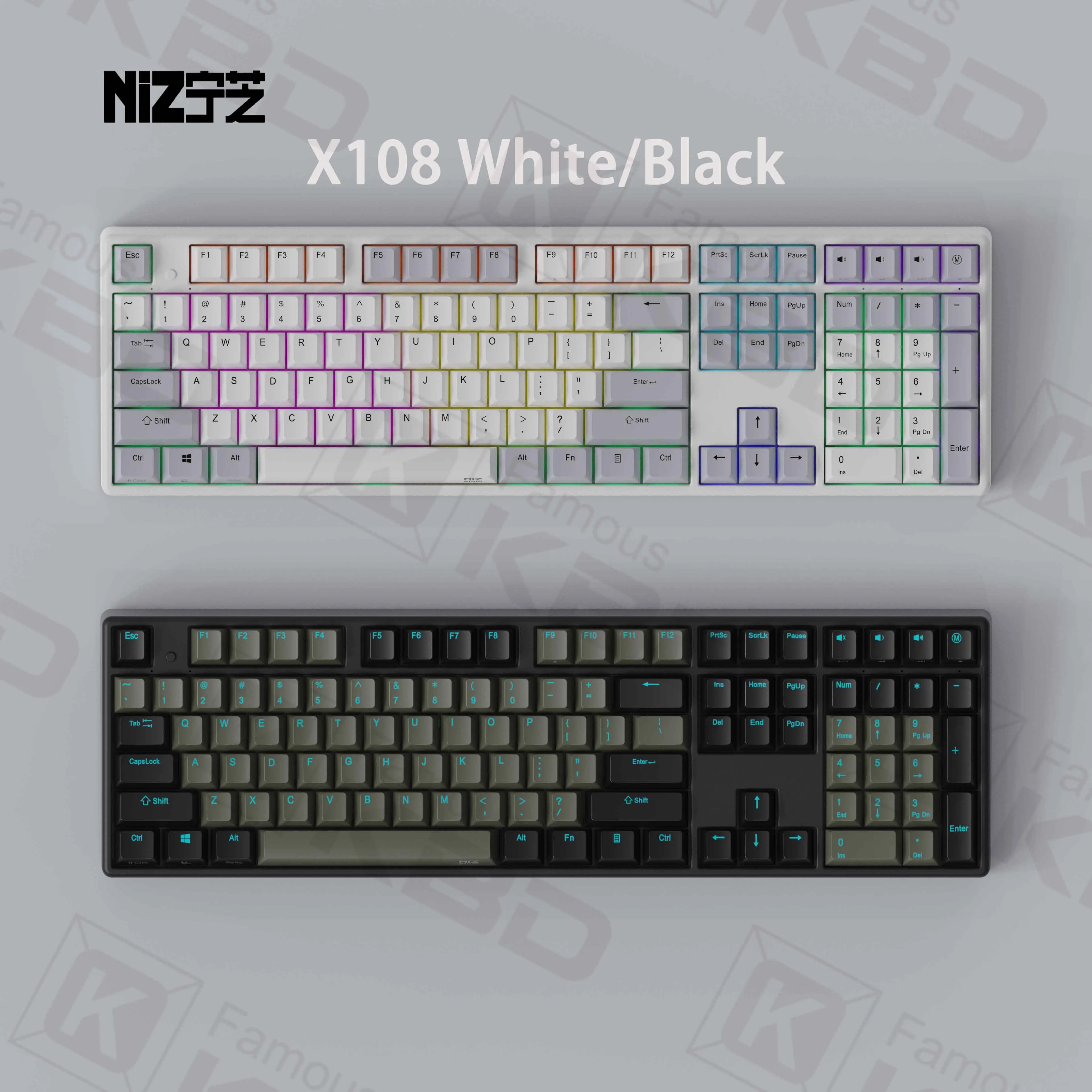 Capacitive Keyboard Niz Niz 108 Keyboard Niz Plum X108 Niz 104