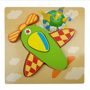 

New Kids Colorful Three-Dimensional Wooden Puzzles Game Infant Children Toy Baby Enlightenment Early Educational Birthday Gift